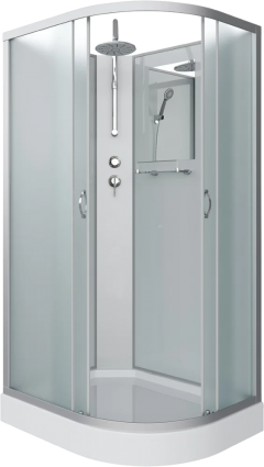 Душевая кабина Niagara Classic NG-3312-14LBKT 120х80 см, без крыши, с тропическим душем