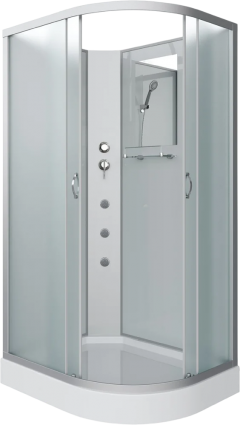 Душевая кабина Niagara Classic NG-3312-14LBKG 120х80 см, без крыши, с гидромассажем