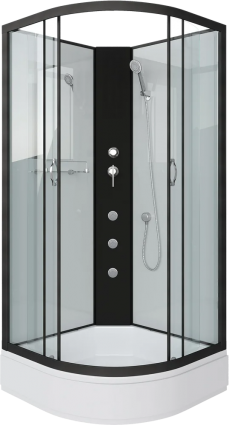 Душевая кабина Niagara Classic NG-6703-14BKT 80x80 см, без крыши, с гидромассажем