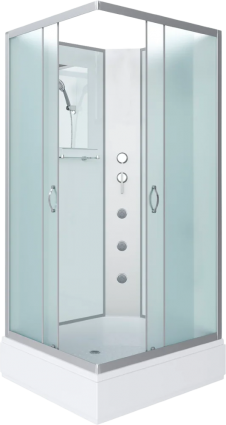Душевая кабина Niagara Classic NG-33984-14QBKG 90х80 см, без крыши, с гидромассажем