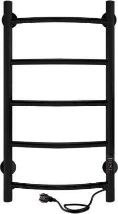 Полотенцесушитель электрический Indigo Arc Lux LCALE80-40BRRt черный муар