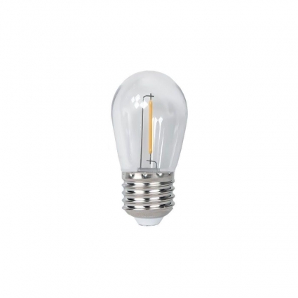 Лампа светодиодная Jazzway E27 1W 2700K прозрачная 5040625
