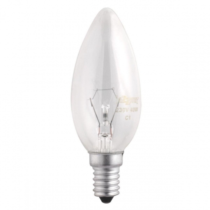 Лампа накаливания Jazzway E14 40W 2700K прозрачная 3320539