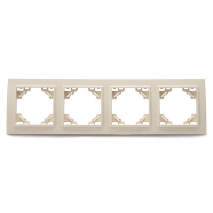 Рамка 4-постовая Stekker Эрна слоновая кость PFR00-9004-02 39243