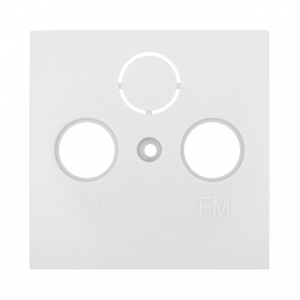 Накладка LK Studio розетки TV+FM+SAT, 2(3) отверстия (белый) LK60 865204-1