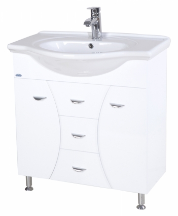 Тумба с раковиной Bellezza Кристи 75 2 ящика
