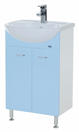 Тумба с раковиной Bellezza Уют 60 голубая