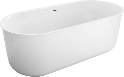 Акриловая ванна BelBagno BB709-1700-780 170x80 см, отдельностоящая, овальная, со сливом-переливом, с донным клапаном
