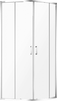 Душевой уголок AQUAme AQM3801F-8 80х80, профиль хром
