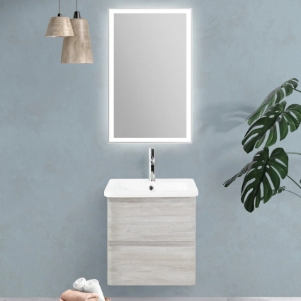 Мебель для ванной BelBagno Albano-Cer 50 подвесная, rovere vintage bianco