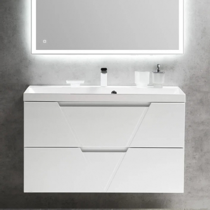 Тумба для комплекта BelBagno Vittoria 100 подвесная, bianco opaco