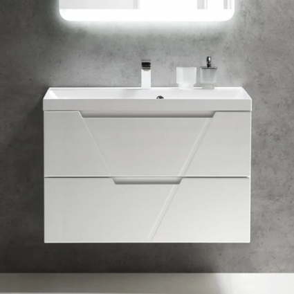Тумба для комплекта BelBagno Vittoria 90 подвесная, bianco lucido
