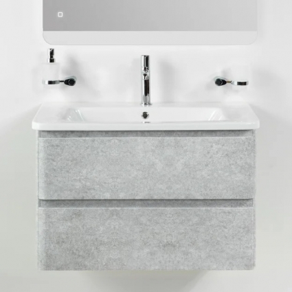 Тумба с раковиной BelBagno Albano-Cer 80 подвесная, cemento verona grigio