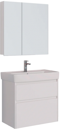 Мебель для ванной Lemark Combi 100 белая глянцевая
