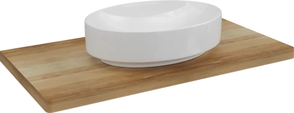 Столешница с раковиной Geberit 100 светлая, с раковиной Geberit Variform 55