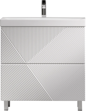Тумба для комплекта Velvex Edge 80.2Y напольная, белая