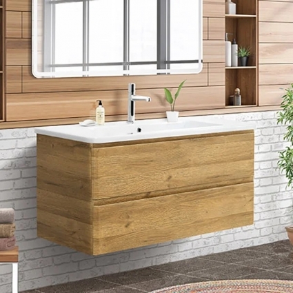 Тумба для комплекта BelBagno Albano-Cer 105 подвесная, rovere rustico