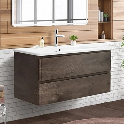 Тумба для комплекта BelBagno Albano-Cer 105 подвесная, robere nature grigio