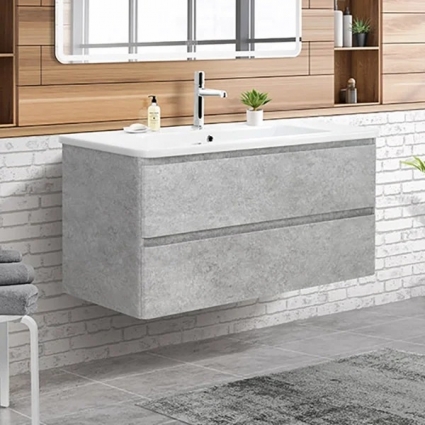 Тумба для комплекта BelBagno Albano-Cer 105 подвесная, cemento verona grigio