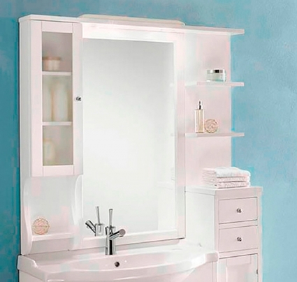 Зеркало-шкаф Eban Eleonora Modular 130 L белый