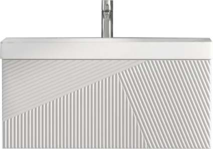 Тумба для комплекта Velvex Edge 80.1Y подвесная, белая
