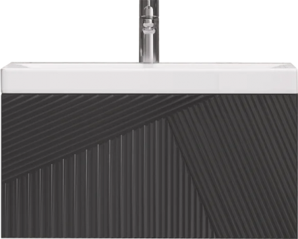 Тумба для комплекта Velvex Edge 70.1Y подвесная, графит