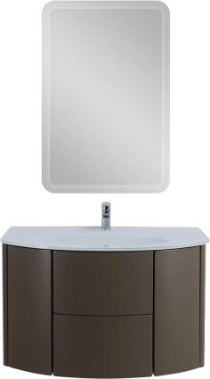 Мебель для ванной Cezares Eden 91 grigio talpa opaco, раковина 82399