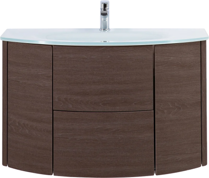Тумба с раковиной Cezares Eden 91 rovere scuro soft, раковина 82399
