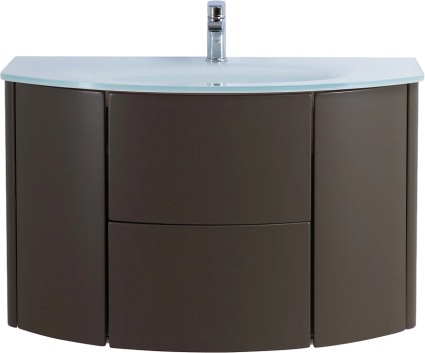 Тумба с раковиной Cezares Eden 91 grigio talpa opaco, раковина 82399