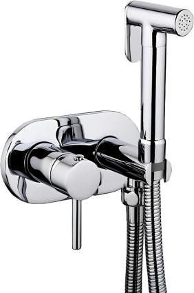Гигиенический душ Haiba HB5515, со смесителем, хром