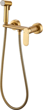 Гигиенический душ Haiba HB5516-5, со смесителем, матовое золото