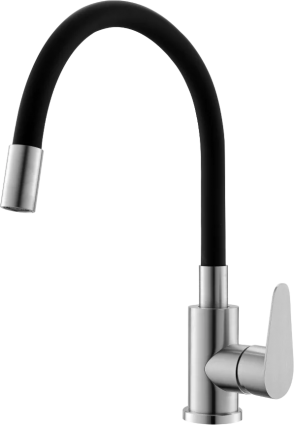 Смеситель для раковины OliveS Steel ST1010 нержавеющая сталь