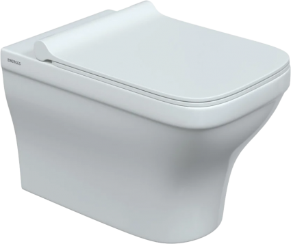 Унитаз подвесной Berges Wasserhaus Strati Rimless 082132 с микролифтом