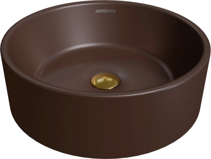 Раковина Grossman Color GR-3013 коричневая матовая