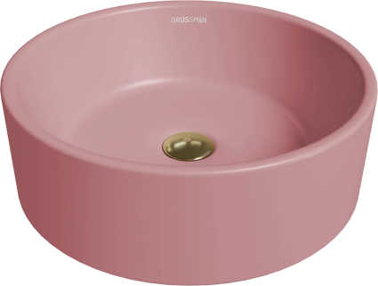 Раковина Grossman Color GR-3013 розовая матовая