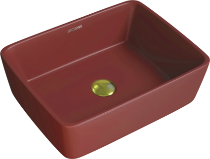Раковина Grossman Color GR-3016 бордовая матовая