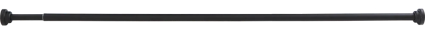 Телескопический карниз Ridberg 1212164 140 см, черный