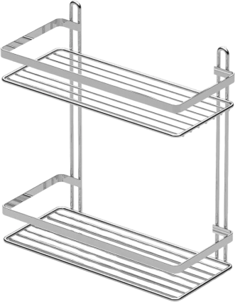 Полка Tekno-tel ES ES067SSS 2 яруса, хром