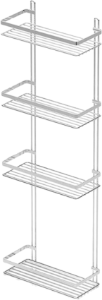 Полка Tekno-tel ES ES060SSS 4 яруса, хром