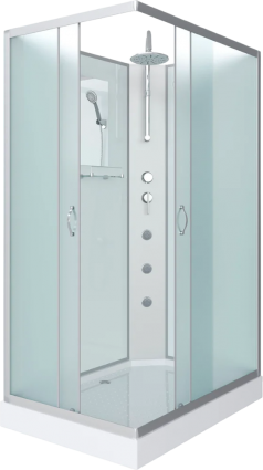 Душевая кабина Niagara Classic NG-43295-14QBKTG 120х90 см, без крыши, с гидромассажем и тропическим душем