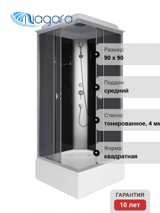 Душевая кабина Niagara Eco E90/26Q/TN 90х90 см