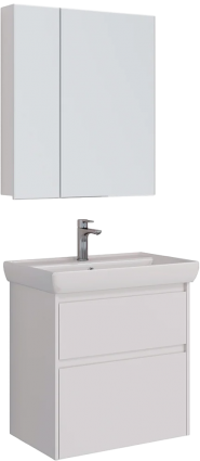 Мебель для ванной Lemark Combi 70, белая глянцевая
