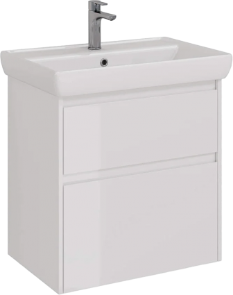 Тумба для комплекта Lemark Combi 70 белая глянцевая