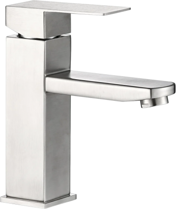 Смеситель для раковины WesnaArt Kubus KUB13-210 сатин