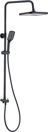 Душевая стойка STWORKI Готланд WH625-MB черная матовая