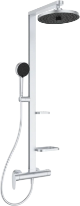 Душевая стойка Ideal Standard Alu+ BD584SI, silver