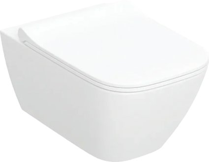 Унитаз подвесной Geberit Smyle Square 500.685.01.1 с микролифтом