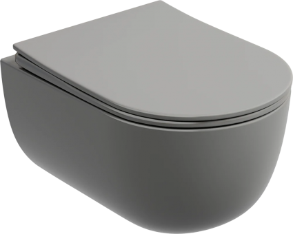 Унитаз подвесной Ceramica Nova Modena Rimless CN6063MH, антрацит