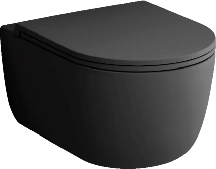 Унитаз подвесной Damixa Sirius DX86C1700MBSC с микролифтом, черный матовый