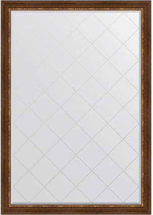 Зеркало Evoform Exclusive-G BY 4492, 131x186 римская бронза, в багетной раме, с гравировкой